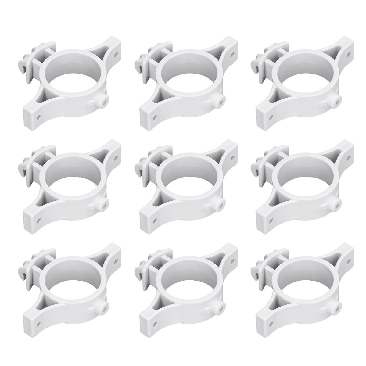 50pcs Electric Fence Insulators Pulse Electric Fence Terminal Rod Insulators with 3.2cm Hole for Farm Gray