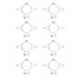 50pcs Electric Fence Insulators Pulse Electric Fence Terminal Rod Insulators with 3.2cm Hole for Farm Gray
