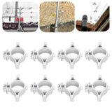 50pcs Electric Fence Insulators Pulse Electric Fence Terminal Rod Insulators with 3.2cm Hole for Farm Gray - Extra Image