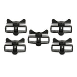 50Pcs Electric Fence Wire Tightener Portable Garden Electronic Fence Alloy Wire Tensioner Black - Rear View