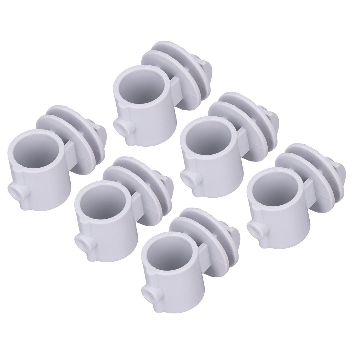 50 Pcs/set 2.1CM Insulator Screws Pulse Grid System Accessories for Electronic Fence Bearing Rod Gray