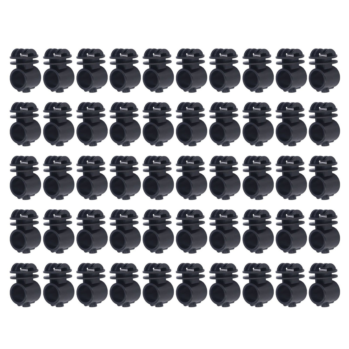 50 Pcs/set 2.1CM Insulator Screws Pulse Grid System Accessories for Electronic Fence Bearing Rod Black