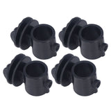 50 Pcs/set 2.1CM Insulator Screws Pulse Grid System Accessories for Electronic Fence Bearing Rod Black - Front View