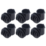 50 Pcs/set 2.1CM Insulator Screws Pulse Grid System Accessories for Electronic Fence Bearing Rod Black - Top-Down View