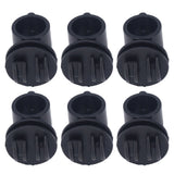 50 Pcs/set 2.1CM Insulator Screws Pulse Grid System Accessories for Electronic Fence Bearing Rod Black - Close-Up Angle