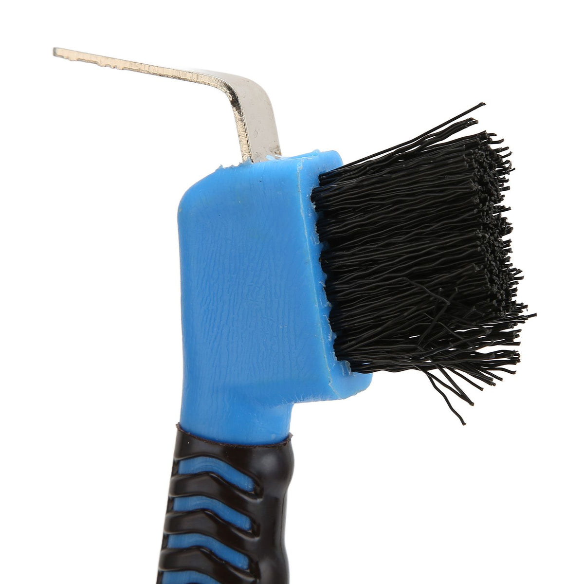 2Pcs Horse Hoof Pick Brushes Horse Hoof Cleaning Tool with Soft Touch Rubber Handle for Horse Stable