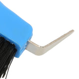 2Pcs Horse Hoof Pick Brushes Horse Hoof Cleaning Tool with Soft Touch Rubber Handle for Horse Stable