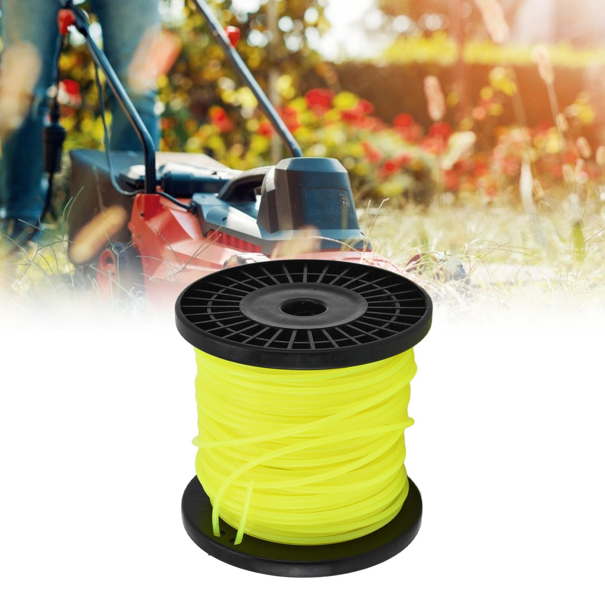 String Trimmer Line 3.0mm Round Yellow Trimmer Line Professional Weedeater Line for Most Lawn Mowers for Heavy Cutting 30m/98.4ft