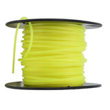 3mm String Trimmer Line Quadrate Grass Trimmer Line Lawn Mower Line for Husqvarna Yellow 50m / 164.0ft