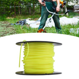 3mm String Trimmer Line Quadrate Grass Trimmer Line Lawn Mower Line for Husqvarna Yellow 50m / 164.0ft