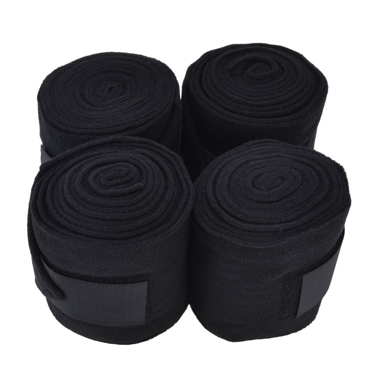 4Pcs Horse Leg Warp Self Adhesive Breathable Wear Resistant Animal Leg Bandage for Cows Horses Black