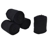 4Pcs Horse Leg Warp Self Adhesive Breathable Wear Resistant Animal Leg Bandage for Cows Horses Black - Close-Up Angle