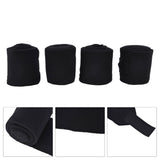 4Pcs Horse Leg Warp Self Adhesive Breathable Wear Resistant Animal Leg Bandage for Cows Horses Black - Extra Image