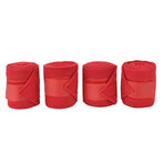 4Pcs Horse Leg Warp Self Adhesive Breathable Wear Resistant Animal Leg Bandage for Cows Horses Red