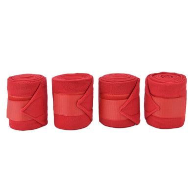 4Pcs Horse Leg Warp Self Adhesive Breathable Wear Resistant Animal Leg Bandage for Cows Horses Red