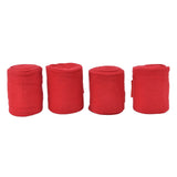 4Pcs Horse Leg Warp Self Adhesive Breathable Wear Resistant Animal Leg Bandage for Cows Horses Red - Front View