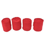 4Pcs Horse Leg Warp Self Adhesive Breathable Wear Resistant Animal Leg Bandage for Cows Horses Red