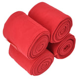 4Pcs Horse Leg Warp Self Adhesive Breathable Wear Resistant Animal Leg Bandage for Cows Horses Red - 45-Degree Angle