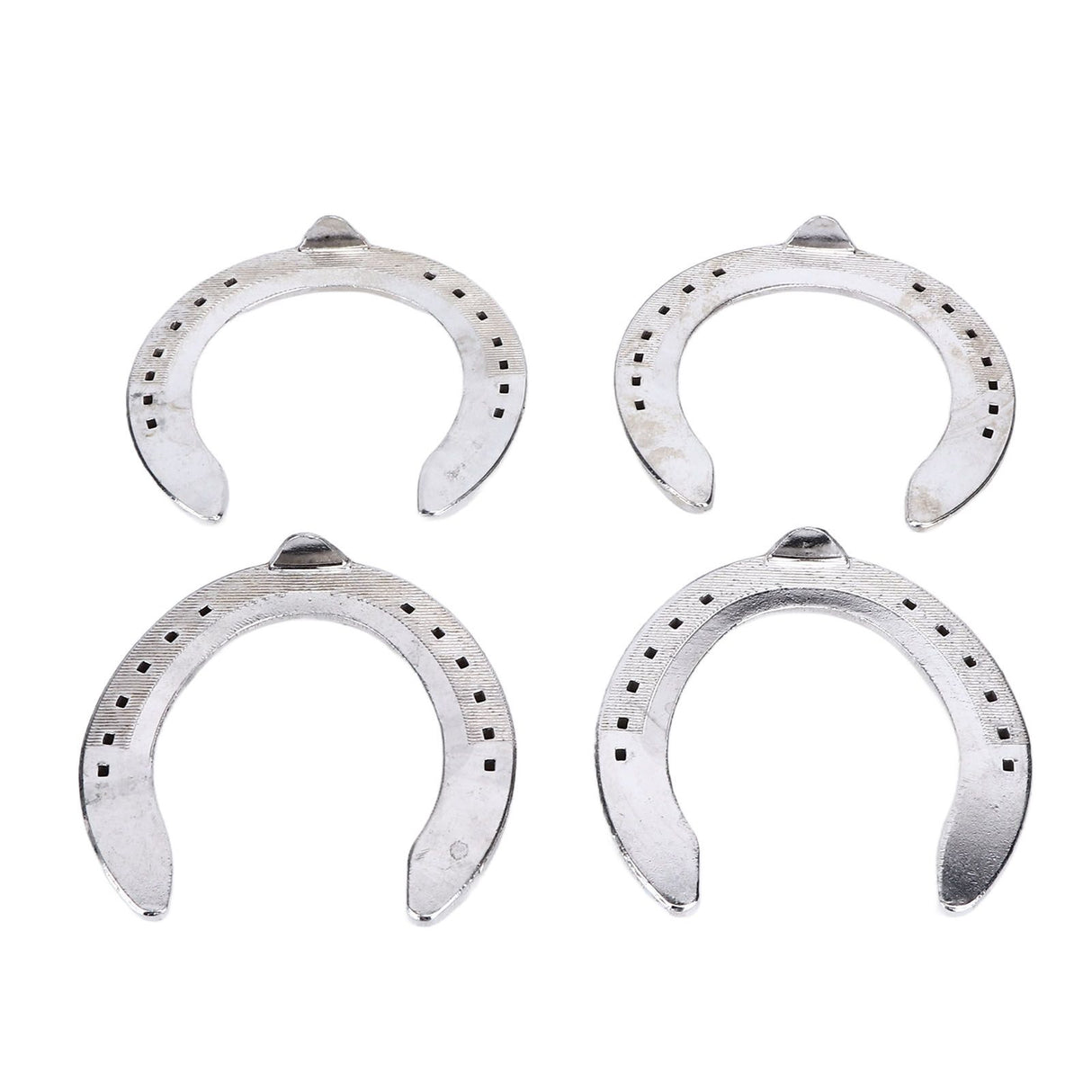 4pcs Horseshoes Aluminum Alloy Light Weight Reliable Practical Horse Riding Accessory for Racecourse Farm No. 4