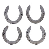 4pcs Horseshoes Aluminum Alloy Light Weight Reliable Practical Horse Riding Accessory for Racecourse Farm No. 4