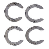 4pcs Horseshoes Aluminum Alloy Light Weight Reliable Practical Horse Riding Accessory for Racecourse Farm No. 4