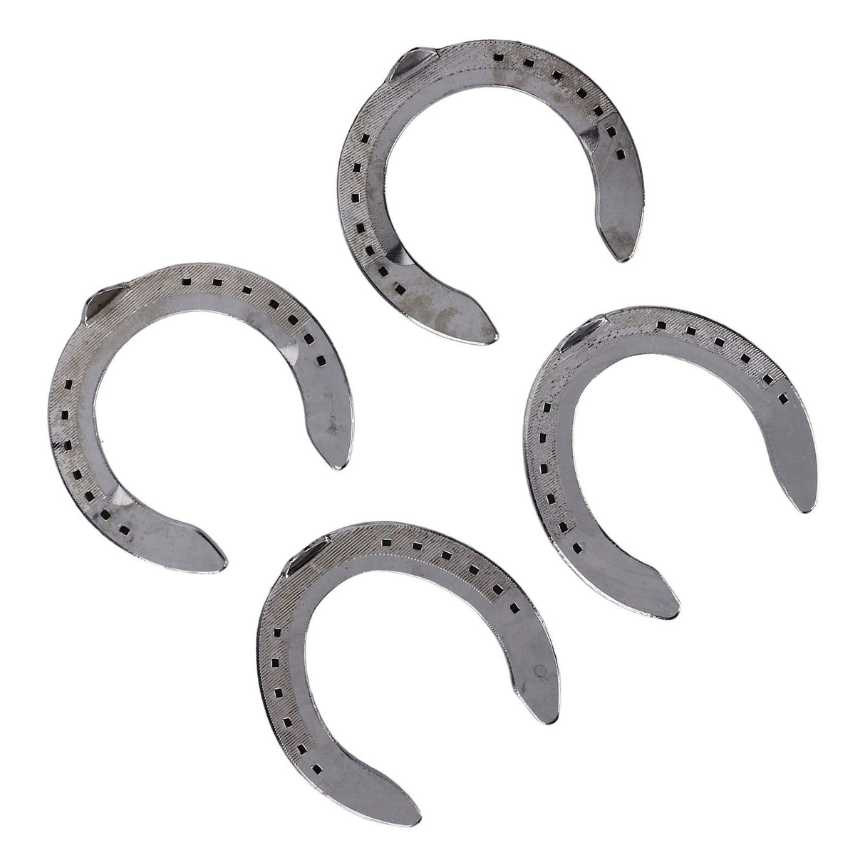 4pcs Horseshoes Aluminum Alloy Light Weight Reliable Practical Horse Riding Accessory for Racecourse Farm No. 4