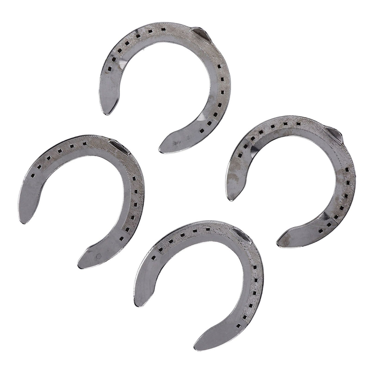 4pcs Horseshoes Aluminum Alloy Light Weight Reliable Practical Horse Riding Accessory for Racecourse Farm No. 4