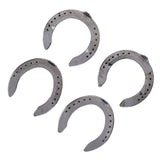 4pcs Horseshoes Aluminum Alloy Light Weight Reliable Practical Horse Riding Accessory for Racecourse Farm No. 4