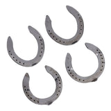 4pcs Horseshoes Aluminum Alloy Light Weight Reliable Practical Horse Riding Accessory for Racecourse Farm No. 4 - Extra Image
