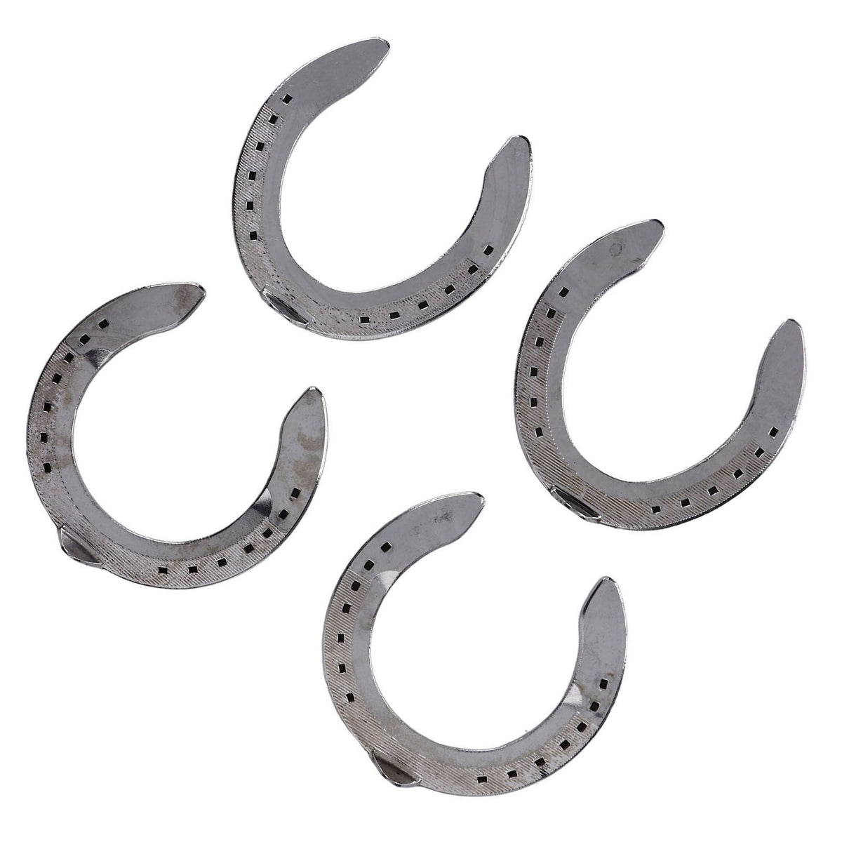 4pcs Horseshoes Aluminum Alloy Light Weight Reliable Practical Horse Riding Accessory for Racecourse Farm No. 4