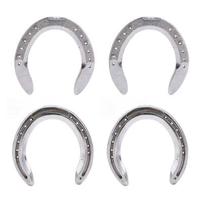 4pcs Horseshoes Aluminum Alloy Light Weight Reliable Practical Horse Riding Accessory for Racecourse Farm No. 5