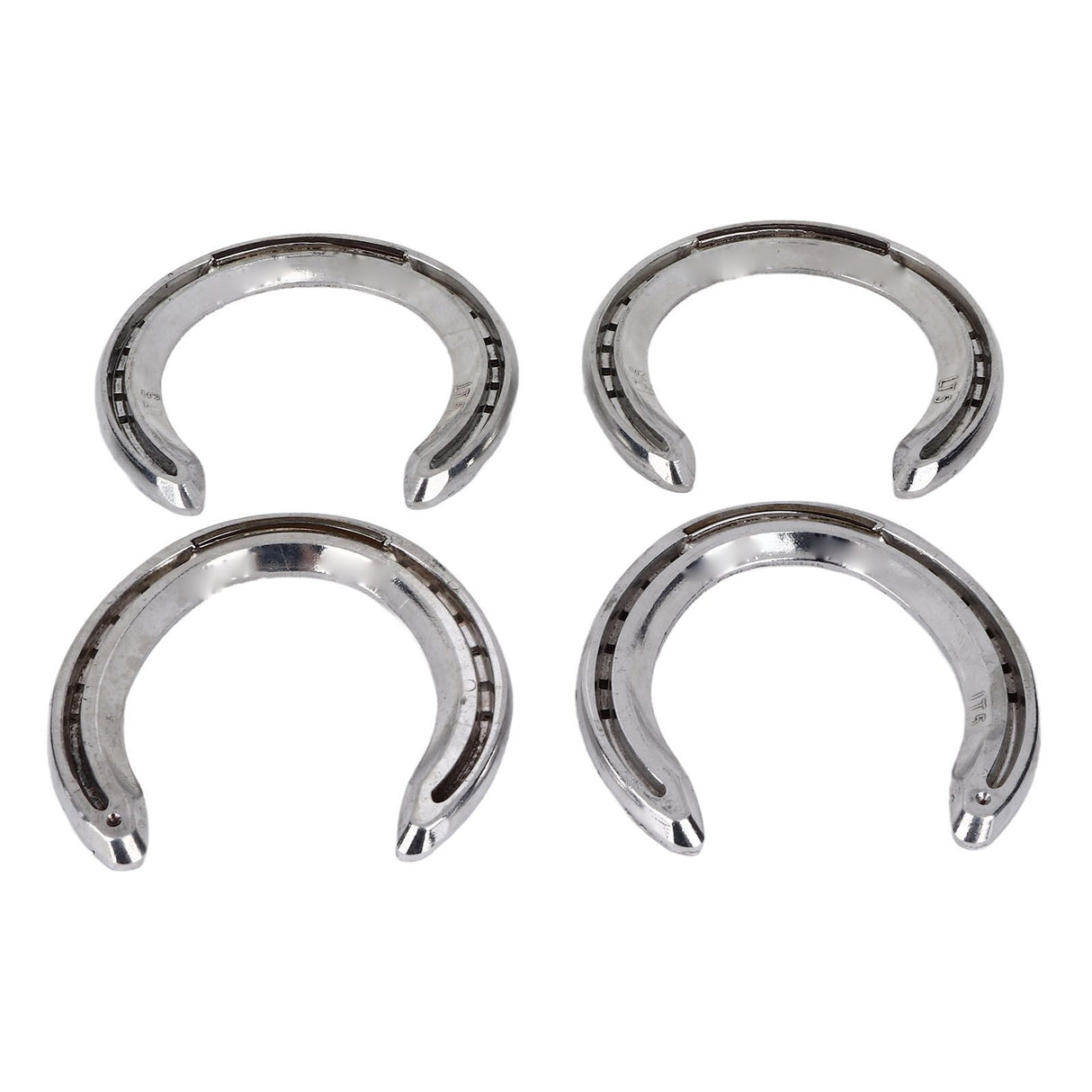 4pcs Horseshoes Aluminum Alloy Light Weight Reliable Practical Horse Riding Accessory for Racecourse Farm No. 5