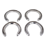 4pcs Horseshoes Aluminum Alloy Light Weight Reliable Practical Horse Riding Accessory for Racecourse Farm No. 5 - Extra Image