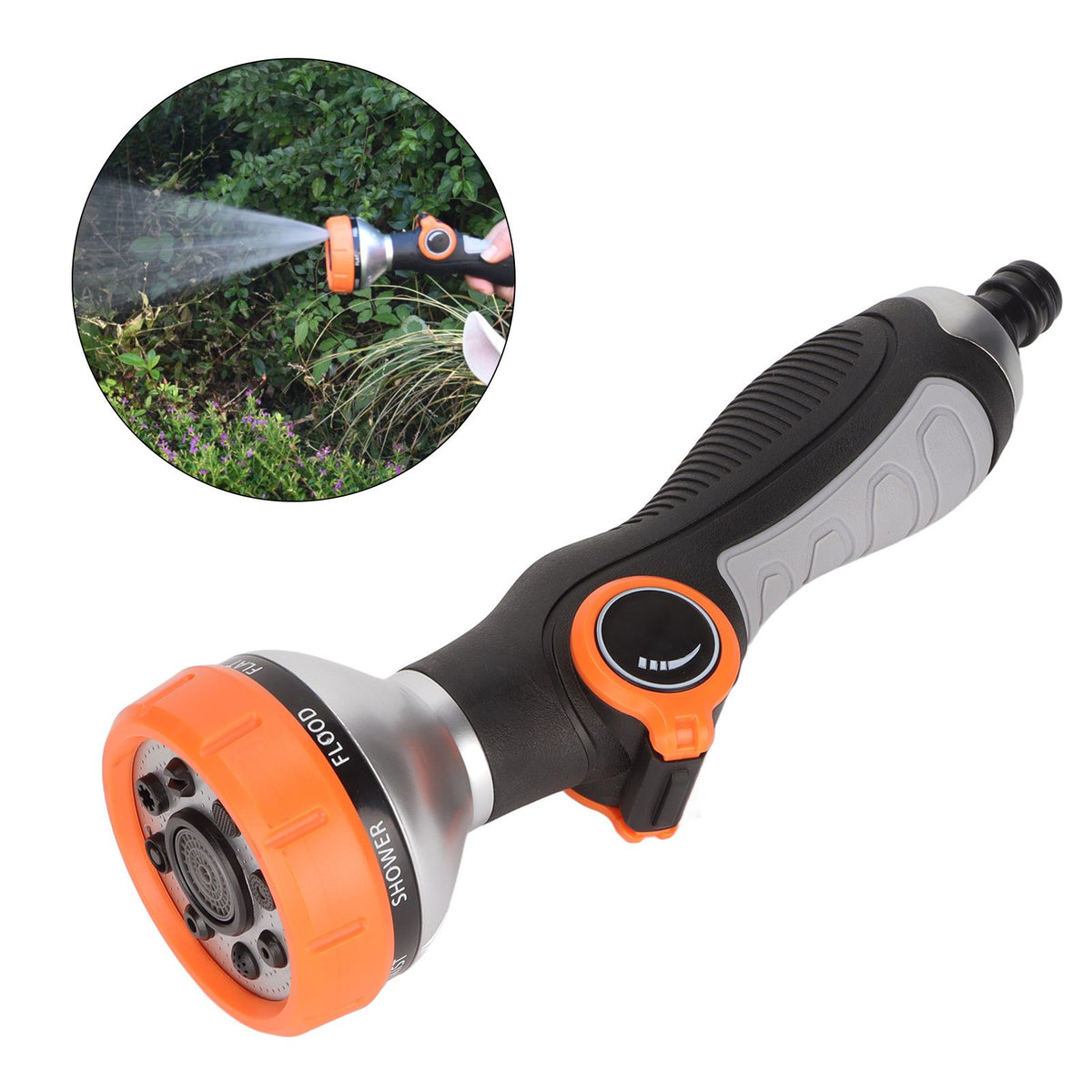 Garden Hose Sprayer 8 Sprays Intelligent Adjustable Efficient Water Hose Sprayer for Garden