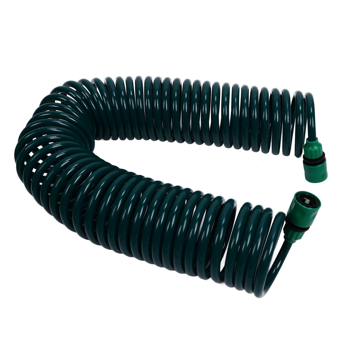 Coil Garden Water Hose 15m/49.2ft EVA 7 Modes Garden Telescopic Spring Tube for Watering Plants Gardens Lawns