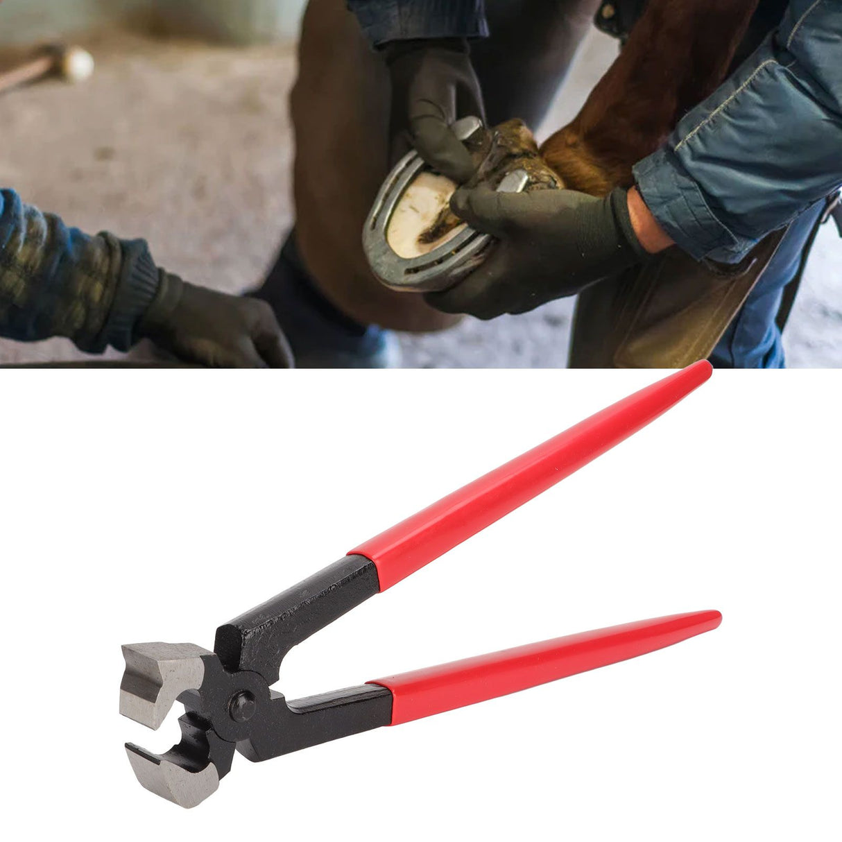 12in Horse Hoof Trimmer Steel Hoof Nipper Cutter Shoeing Trimming Tool for Livestock Farm