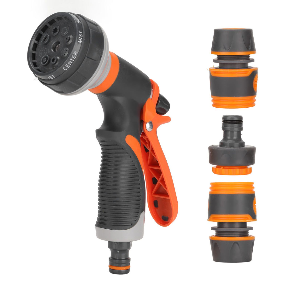 Garden Hose Nozzle Adjustable Ergonomic Tool Free Water Hose Nozzle Sprayer for Outdoor Car Washing Garden Irrigation