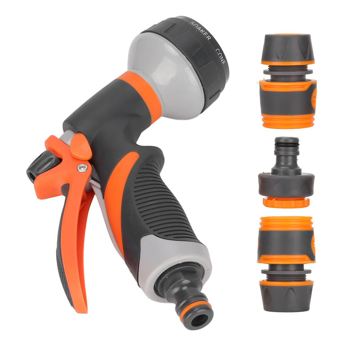 Garden Hose Nozzle Adjustable Ergonomic Tool Free Water Hose Nozzle Sprayer for Outdoor Car Washing Garden Irrigation