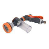 Garden Hose Nozzle 8 Spray Pattern Hose Hand Sprayer for Flowers Watering Car Wash Pet Shower - 45-Degree Angle