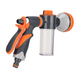 Garden Hose Nozzle 8 Spray Pattern Hose Hand Sprayer for Flowers Watering Car Wash Pet Shower - Low Angle