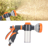 Garden Hose Nozzle 8 Spray Pattern Hose Hand Sprayer for Flowers Watering Car Wash Pet Shower