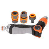 Garden Hose Nozzle Hose Rotating Adjustment Hose Thumb Sprayer for Watering Car Wash Yard Cleaning - Front View