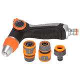 Garden Hose Nozzle Hose Rotating Adjustment Hose Thumb Sprayer for Watering Car Wash Yard Cleaning - Side View