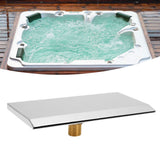 Waterfall Tub Spout G1/2 External Thread SPA Bathroom Pool Swimming Pool Silver Wall Mounted Waterfall Outlet Nozzle - Extra Image