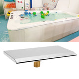 Waterfall Tub Spout G1/2 External Thread SPA Bathroom Pool Swimming Pool Silver Wall Mounted Waterfall Outlet Nozzle