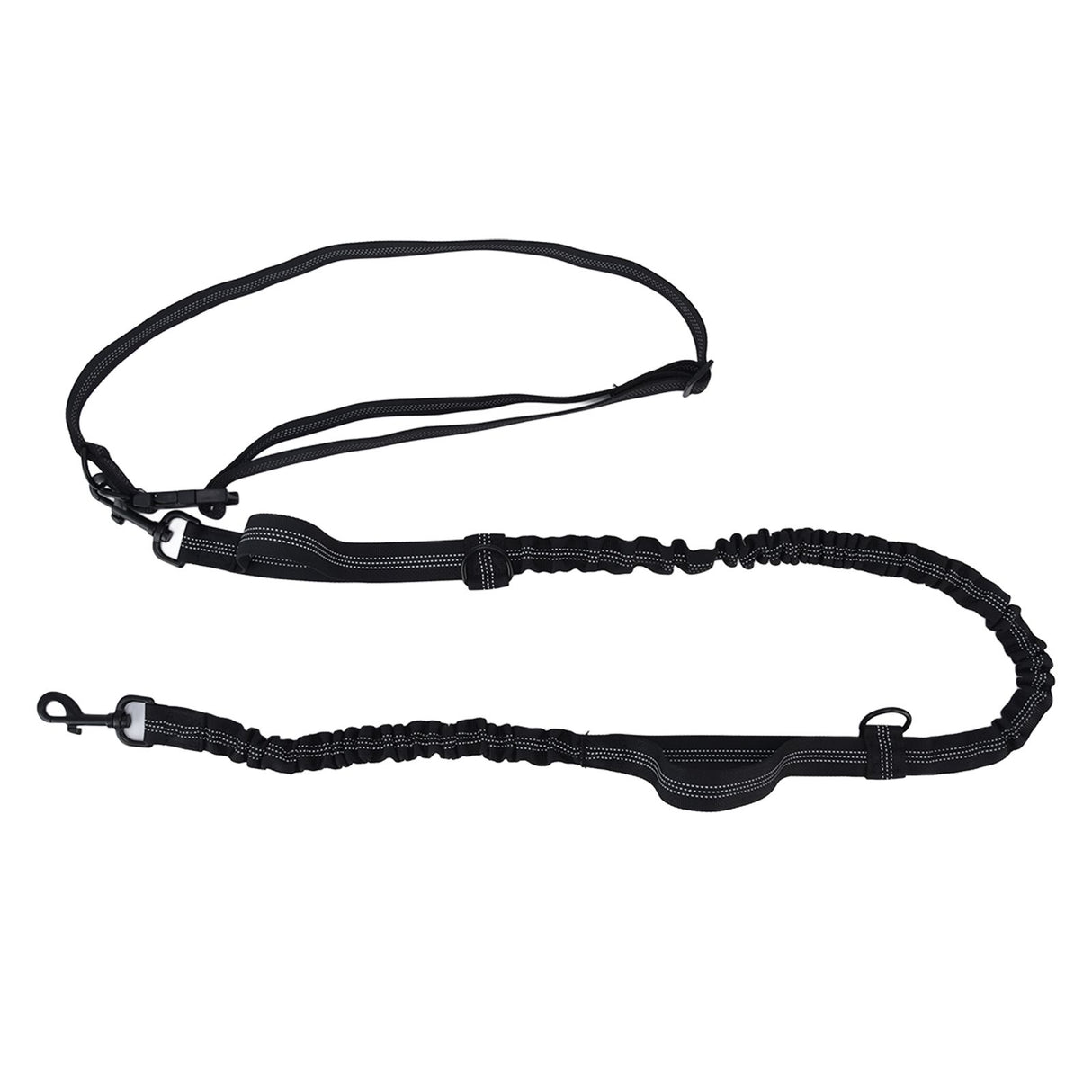 Pet Leash Reflective Retractable Portable Adjustable Dog Traction Rope for Pets Dogs Black