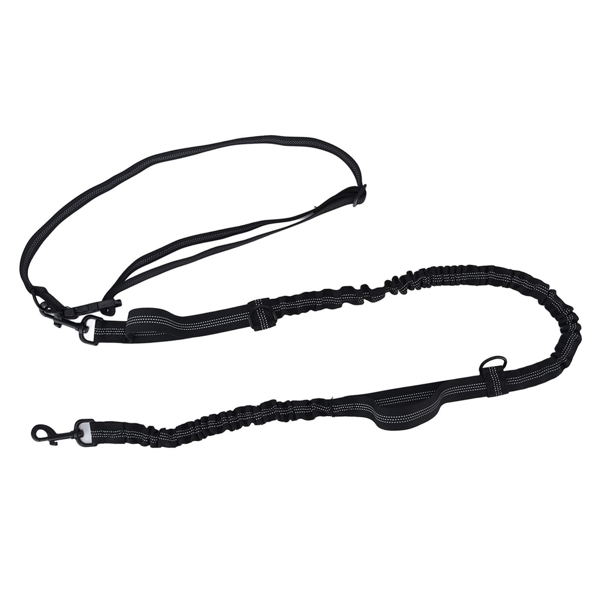 Pet Leash Reflective Retractable Portable Adjustable Dog Traction Rope for Pets Dogs Black