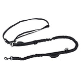 Pet Leash Reflective Retractable Portable Adjustable Dog Traction Rope for Pets Dogs Black