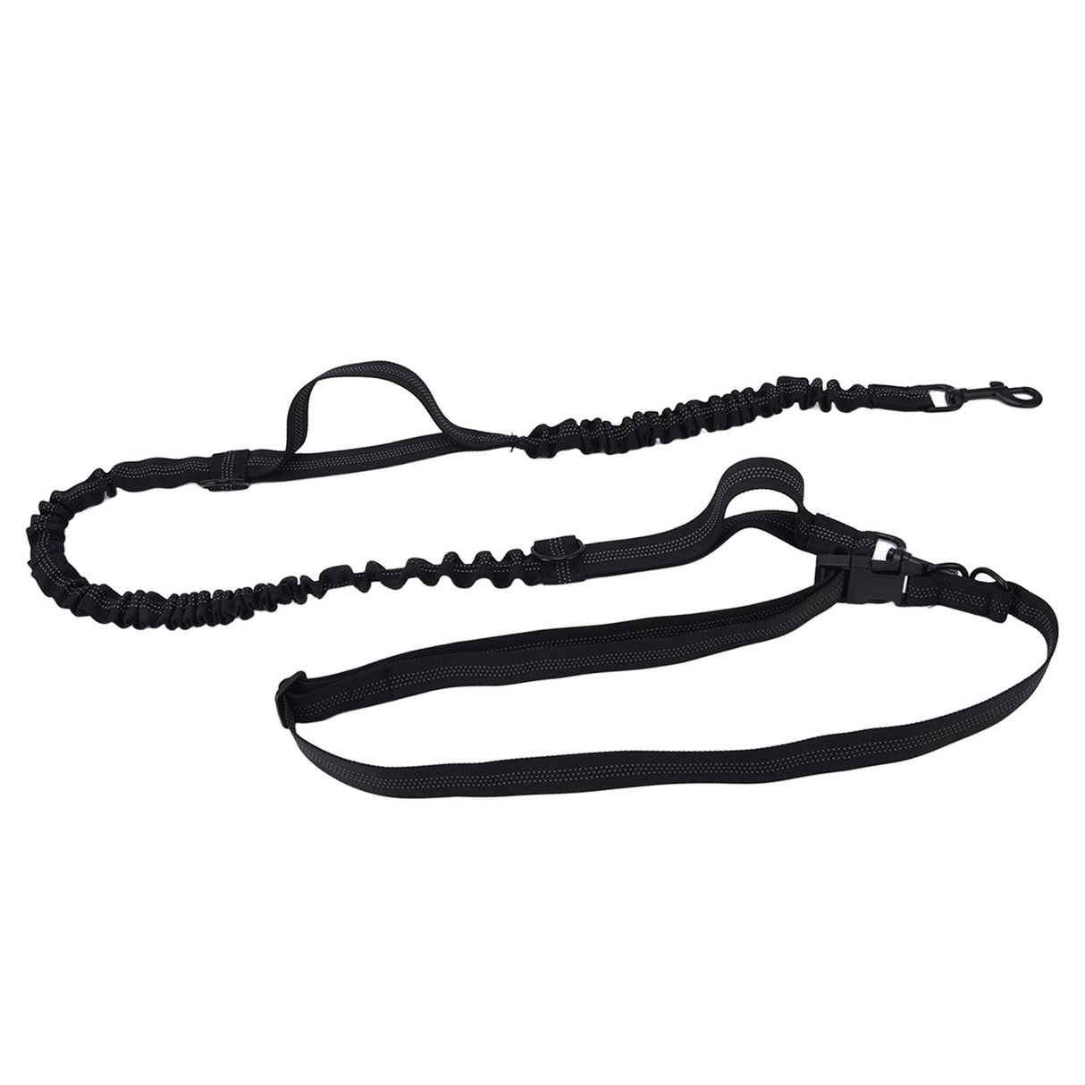 Pet Leash Reflective Retractable Portable Adjustable Dog Traction Rope for Pets Dogs Black