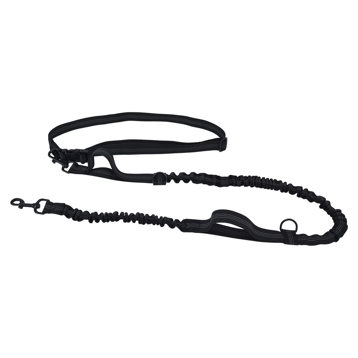 Pet Leash Reflective Retractable Portable Adjustable Dog Traction Rope for Pets Dogs Black